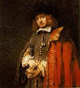 REMBRANDT Harmenszoon van Rijn Jan Six (1618-1700), painted in 1654, aged 36. Germany oil painting artist